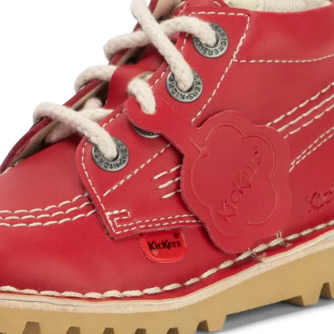 Bebek Unisex Kick Hi Zip Deri Alternatif Kırmızı