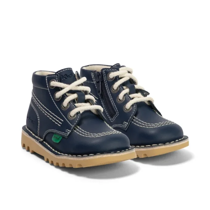 Bebek Unisex Kick Hi Zip Deri Alternatif Lacivert
