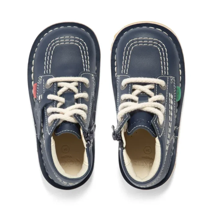 Bebek Unisex Kick Hi Zip Deri Alternatif Lacivert