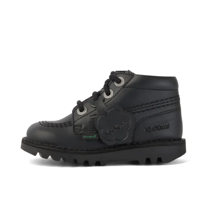 Bebek Unisex Kick Hi Zip Deri Alternatif Siyah