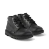 Bebek Unisex Kick Hi Zip Deri Alternatif Siyah