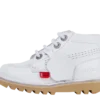 Bebek Unisex Kick Hi Zip Deri Beyaz
