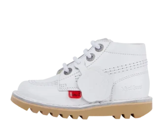 Bebek Unisex Kick Hi Zip Deri Beyaz