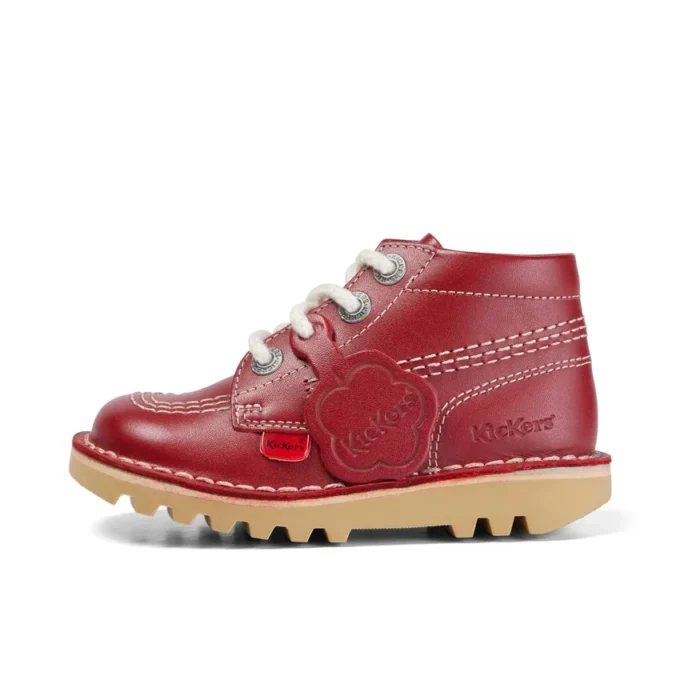 Bebek Unisex Kick Hi Zip Deri Kırmızı