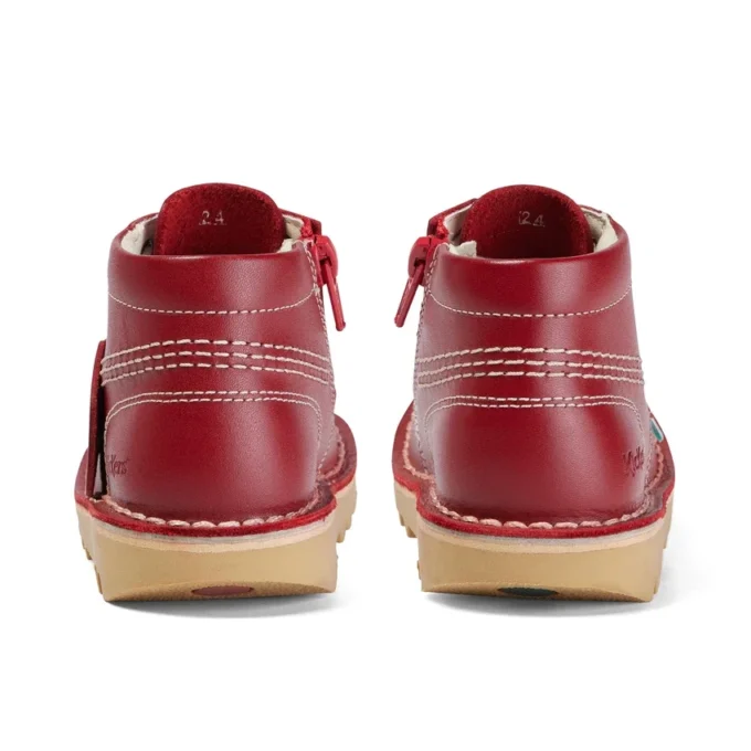Bebek Unisex Kick Hi Zip Deri Kırmızı