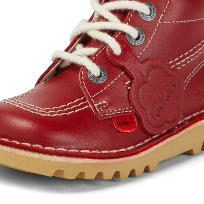 Bebek Unisex Kick Hi Zip Deri Kırmızı