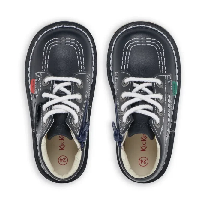 Bebek Unisex Kick Hi Zip Deri Lacivert