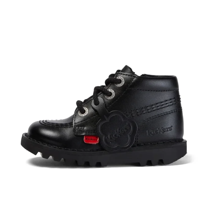 Bebek Unisex Kick Hi Zip Deri Siyah