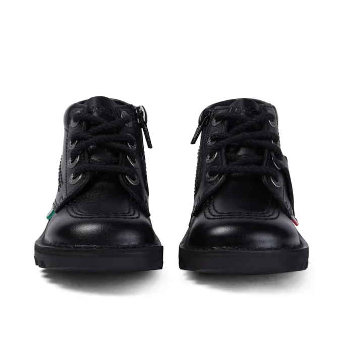 Bebek Unisex Kick Hi Zip Deri Siyah