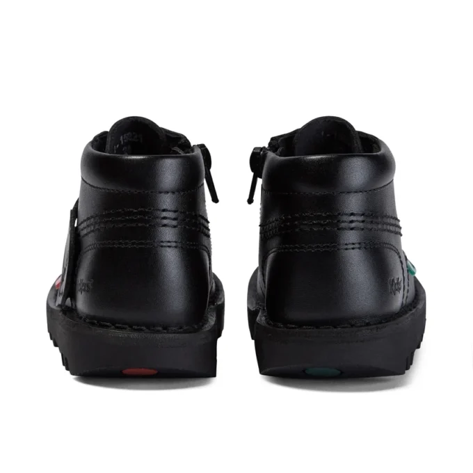 Bebek Unisex Kick Hi Zip Deri Siyah