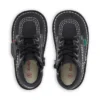 Bebek Unisex Kick Hi Zip Deri Siyah/Beyaz