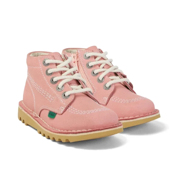 Bebek Unisex Kick Hi Zip Nubuk Açık Pembe