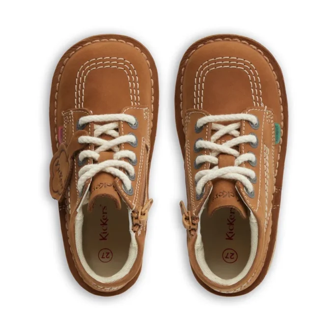 Bebek Unisex Kick Hi Zip Nubuk Kahverengi