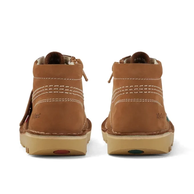 Bebek Unisex Kick Hi Zip Nubuk Kahverengi