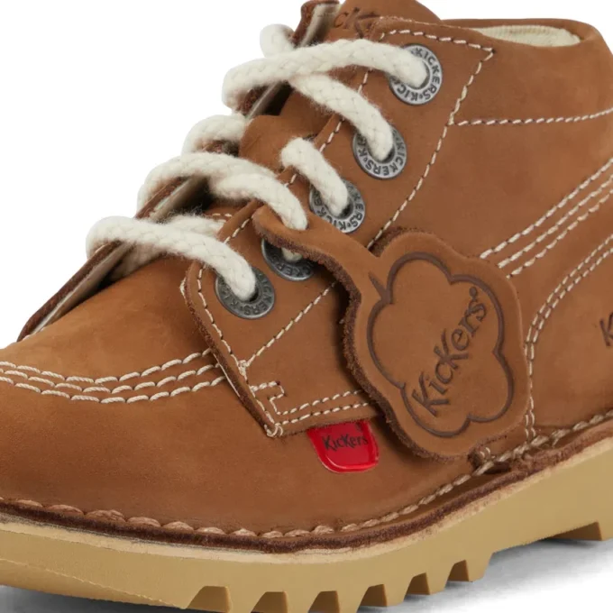 Bebek Unisex Kick Hi Zip Nubuk Kahverengi