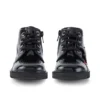 Bebek Unisex Kick Hi Zip Siyah Suni Deri