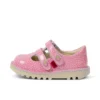 Bebek Unisex Kick T-Bar Meyve Saten Deri Pembe
