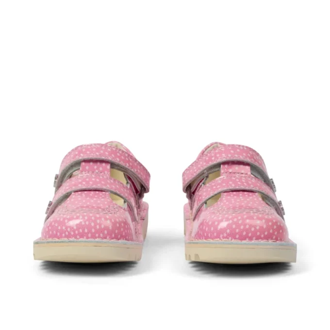 Bebek Unisex Kick T-Bar Meyve Saten Deri Pembe