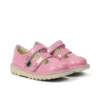 Bebek Unisex Kick T-Bar Meyve Saten Deri Pembe