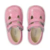 Bebek Unisex Kick T-Bar Meyve Saten Deri Pembe