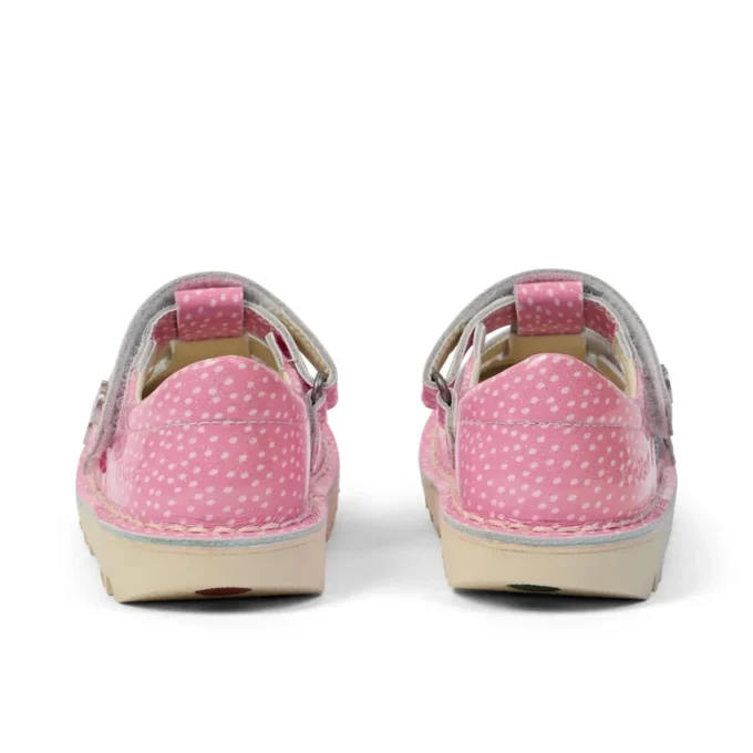 Bebek Unisex Kick T-Bar Meyve Saten Deri Pembe