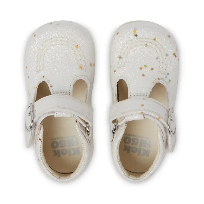 Bebek Unisex Kick T Glitter Ayakkabılar Beyaz
