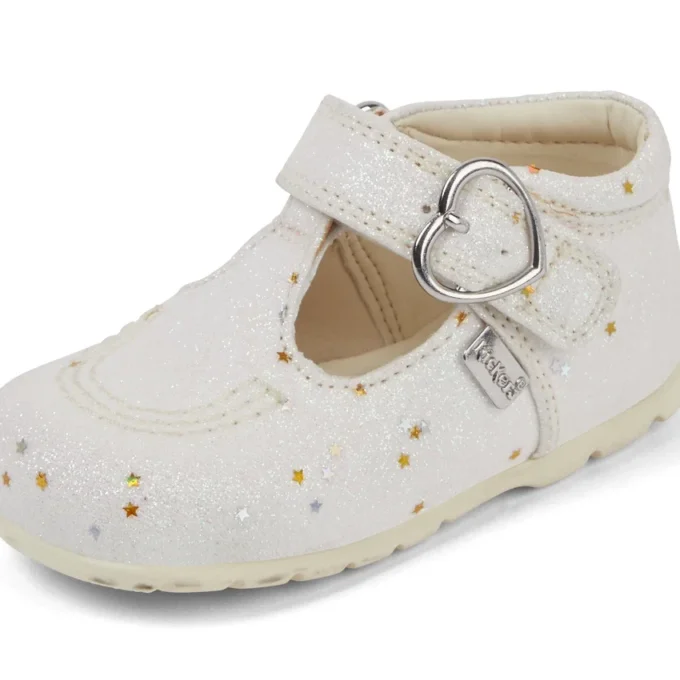 Bebek Unisex Kick T Glitter Ayakkabılar Beyaz