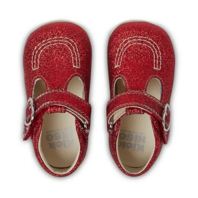Bebek Unisex Kick T Glitter Ayakkabılar Kırmızı