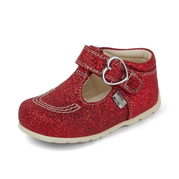 Bebek Unisex Kick T Glitter Ayakkabılar Kırmızı