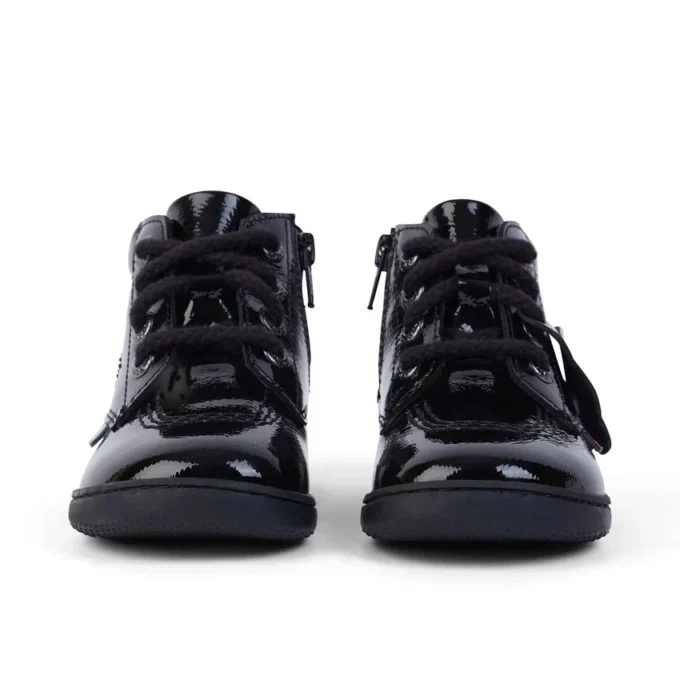 Bebek Unisex Playflex Hi Kırışık Suni Deri Siyah