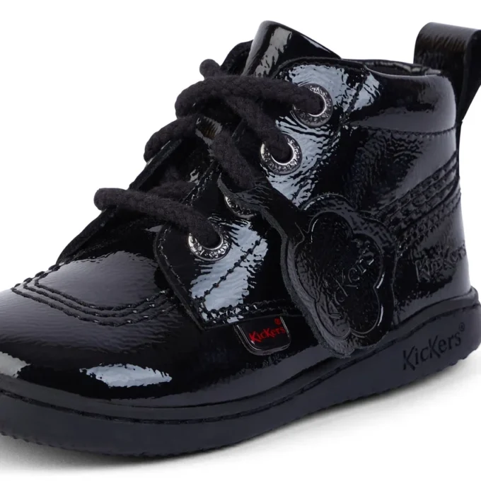 Bebek Unisex Playflex Hi Kırışık Suni Deri Siyah