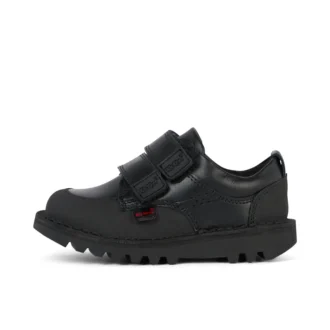 Erkek Bebek Kick Scuff Twin Deri Siyah