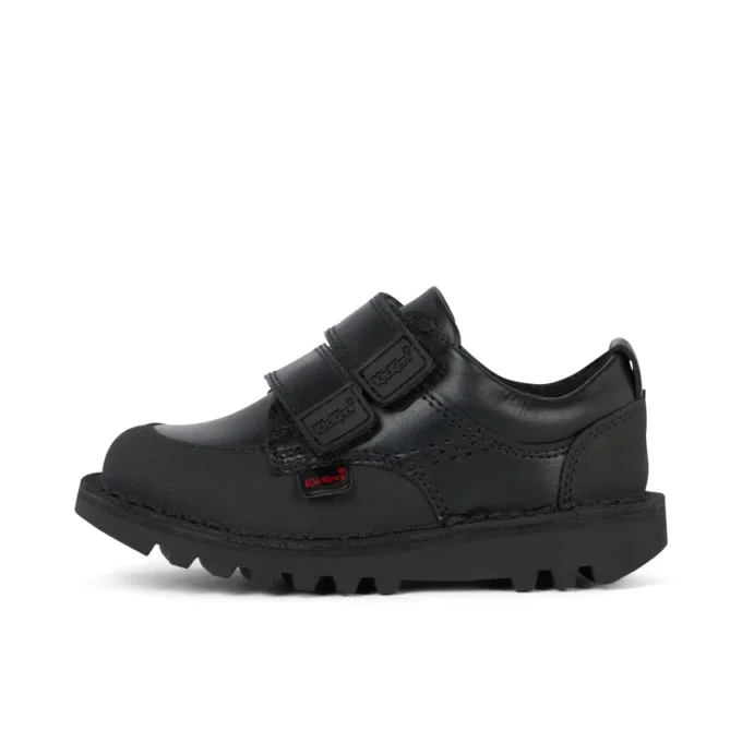 Erkek Bebek Kick Scuff Twin Deri Siyah