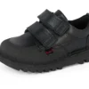 Erkek Bebek Kick Scuff Twin Deri Siyah