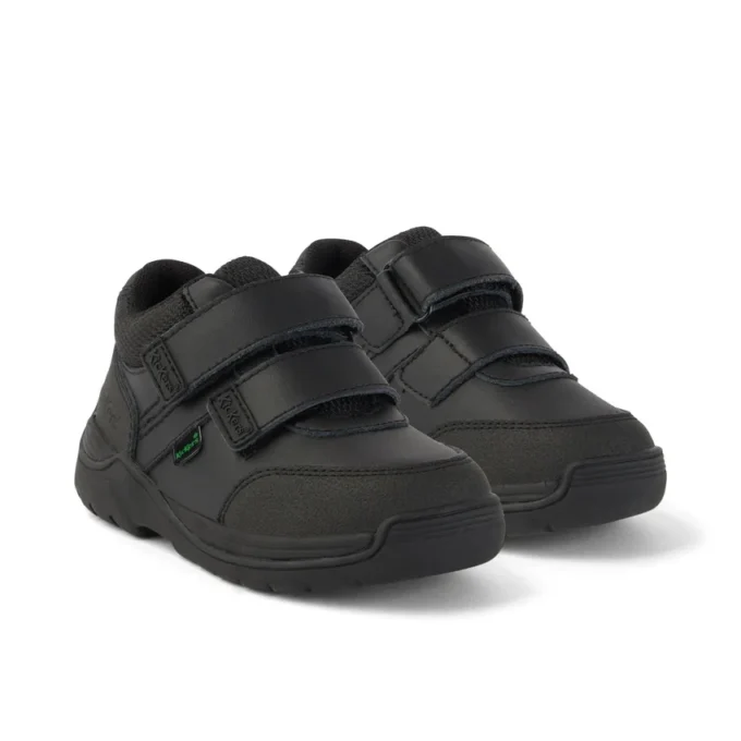 Erkek Bebek Stomper Mid Deri Siyah