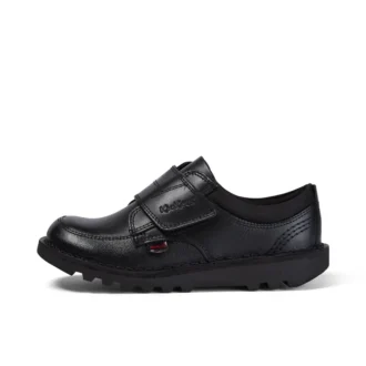 Erkek Çocuk Kick Lo Scuff Deri Siyah