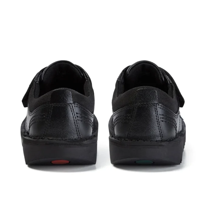Erkek Çocuk Kick Lo Scuff Deri Siyah