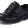 Erkek Çocuk Kick Lo Scuff Deri Siyah