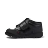 Erkek Çocuk Kick Mid Scuff Deri Siyah