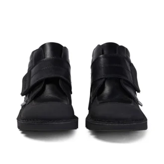 Erkek Çocuk Kick Mid Scuff Deri Siyah