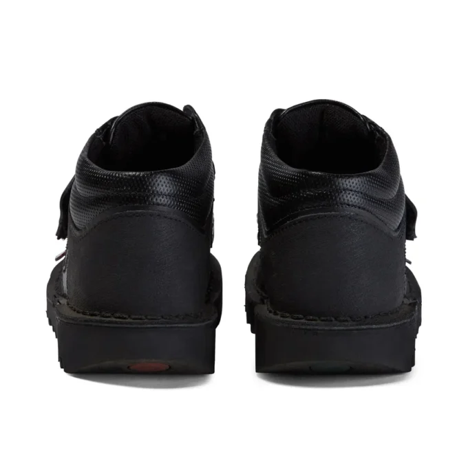 Erkek Çocuk Kick Mid Scuff Deri Siyah
