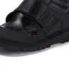 Erkek Çocuk Kick Mid Scuff Deri Siyah
