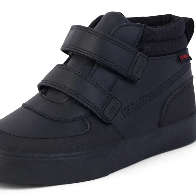 Erkek Çocuk Tovni Scuff Hi Deri Siyah