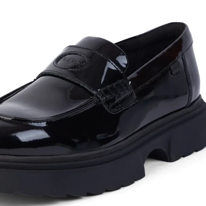 Genç Kadın Kenzi Loafer Deri Siyah