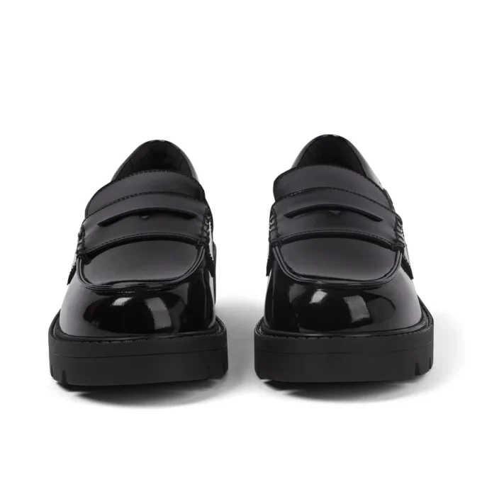Genç Kadın Kori Loafer Siyah Suni Deri