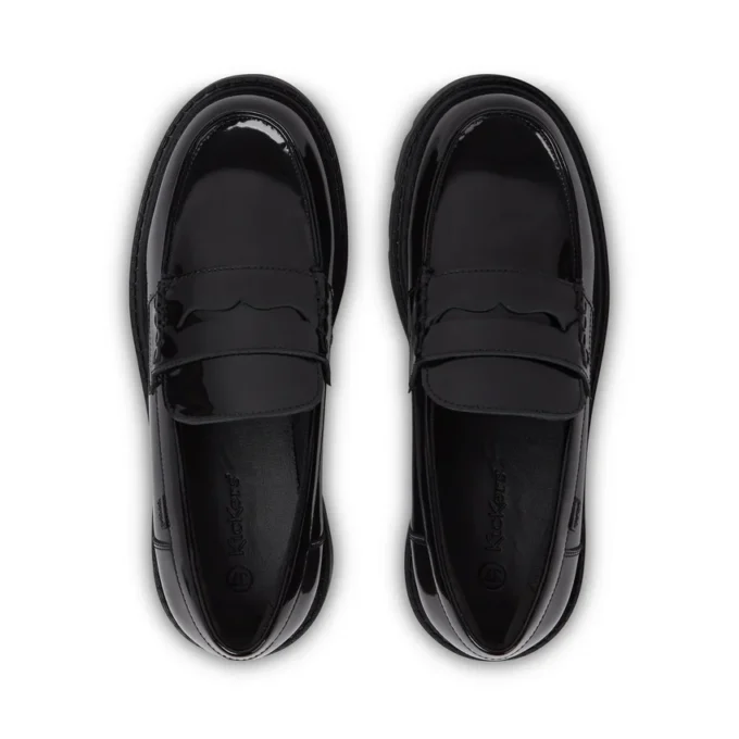 Genç Kadın Kori Loafer Siyah Suni Deri