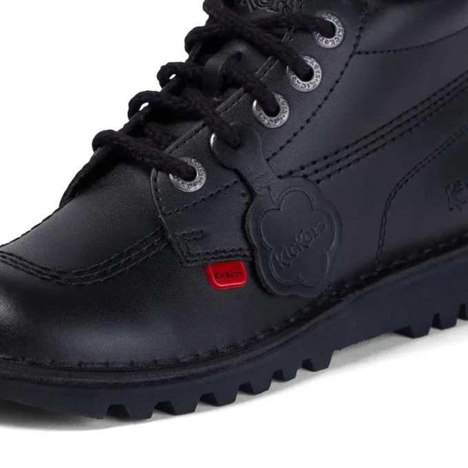Genç Unisex Kick Hi Deri Siyah