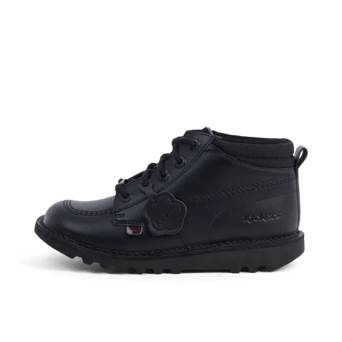 Genç Unisex Kick Hi Mix Mesh Deri Siyah