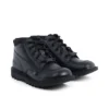 Genç Unisex Kick Hi Mix Mesh Deri Siyah