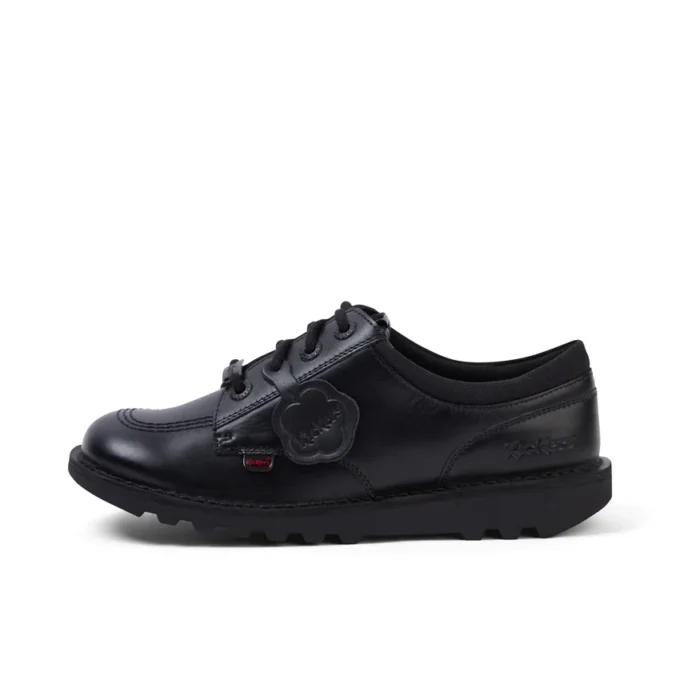 Genç Unisex Kick Lo Mix Mesh Deri Siyah